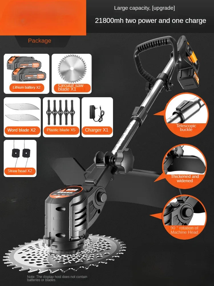 Portable Electric Lawn Mower with Lithium Battery