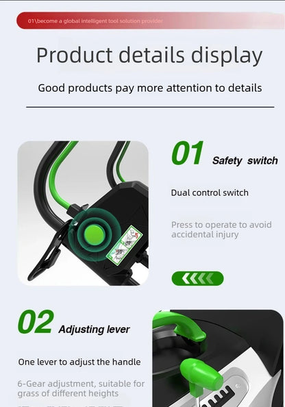New Type Electric Walk Behind Push Lawn Mower