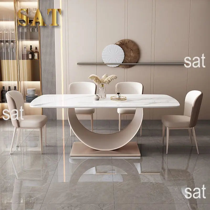 Stainless Steel Legs 8 Chairs Eco-Friendly