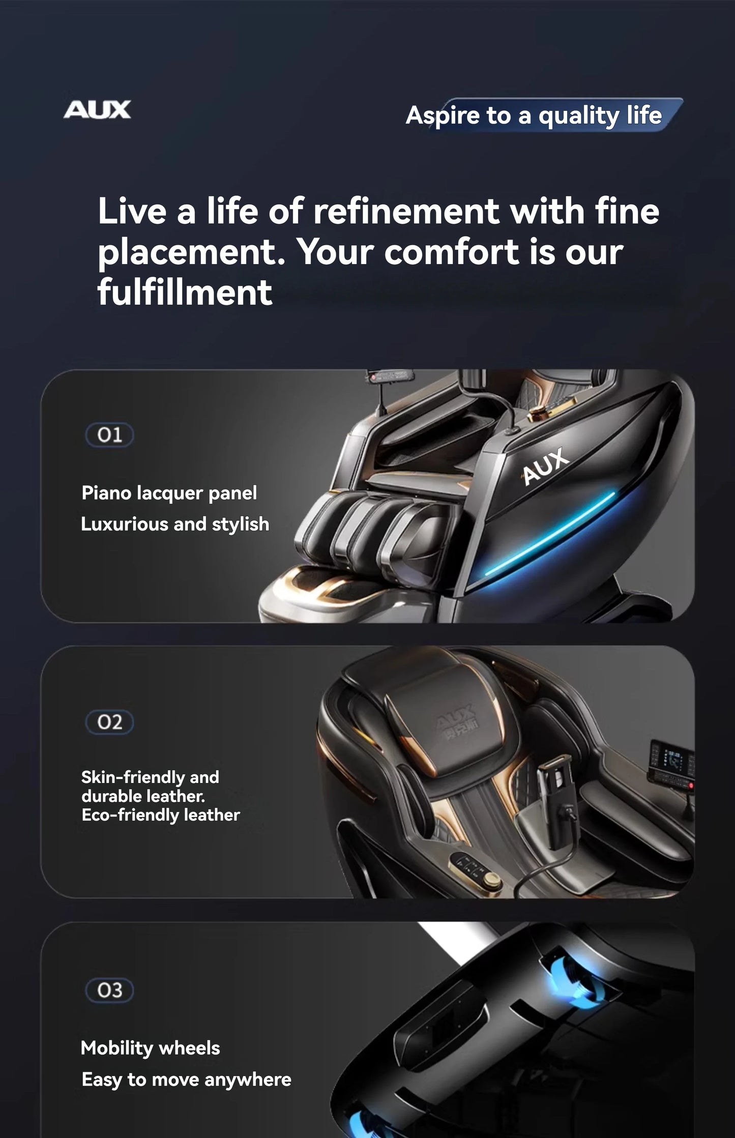 Dual-Core 6D+6D Massage Chair Full Body