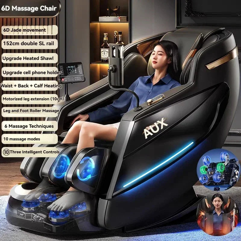 Dual-Core 6D+6D Massage Chair Full Body