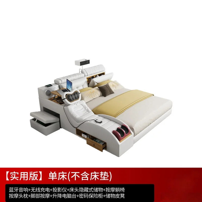 Modern minimalist massage leather bed