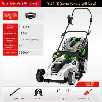 New Type Electric Walk Behind Push Lawn Mower
