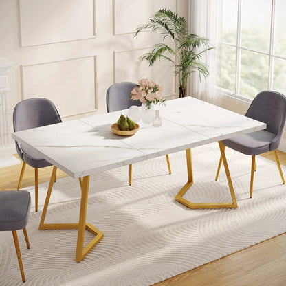 Tribesigns 63-Inch Rectangular Dining Table