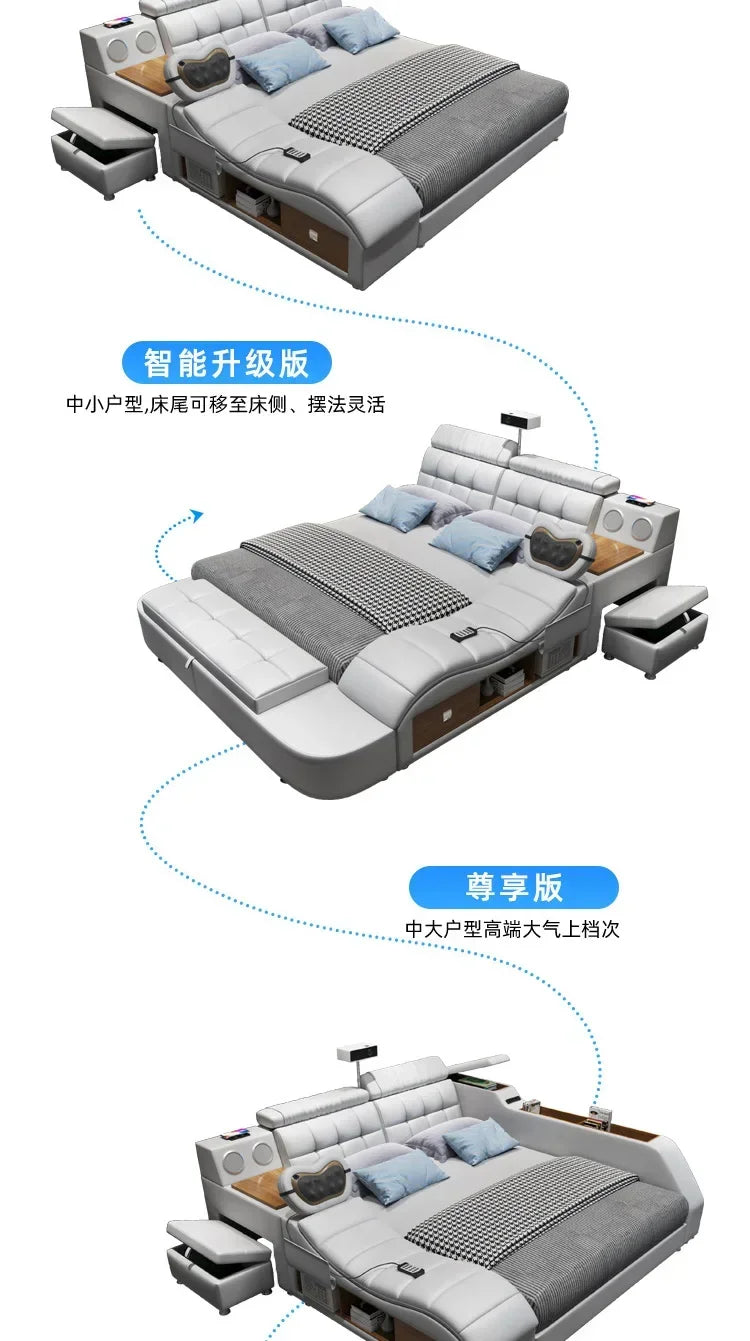 Modern Master Double Bed Multifonction