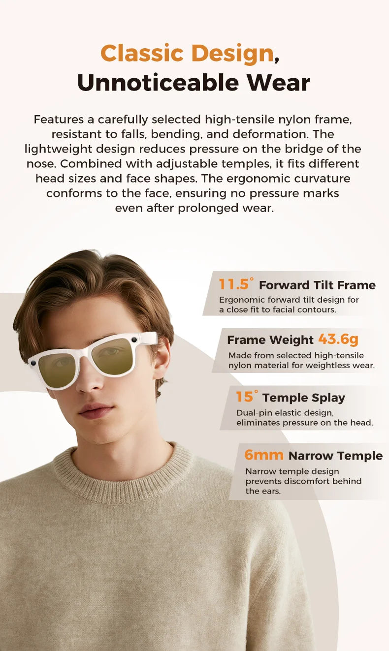 2026 Ultra AI Smart Glasses 800W HD Camera