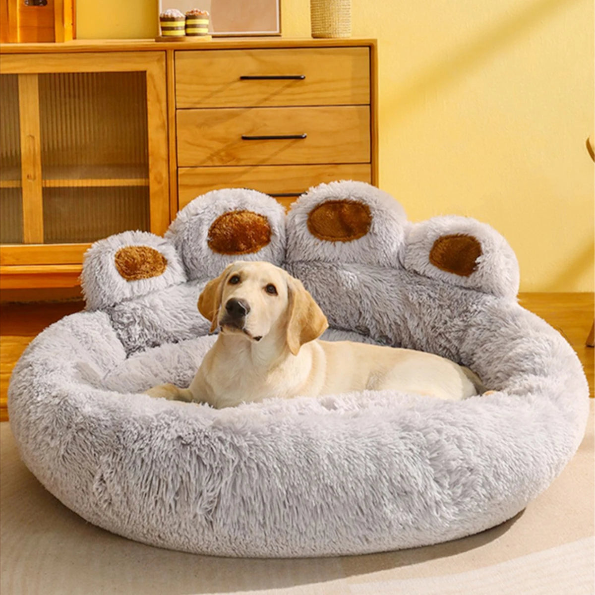Fluffy Dog Bed Winter Warm Large