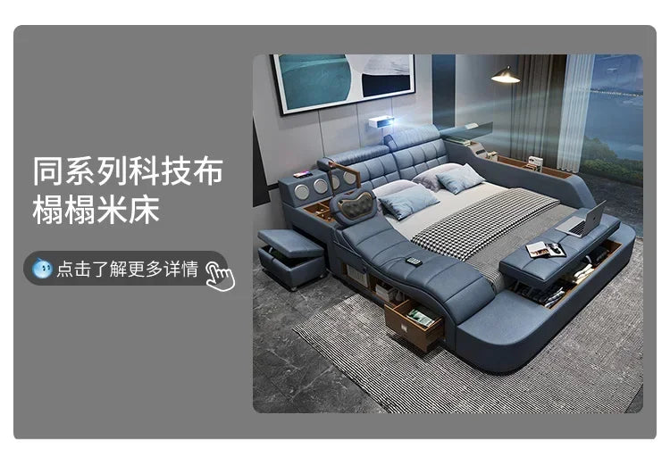 Modern Master Double Bed Multifonction