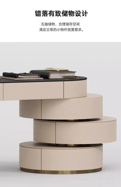 Italian Luxury Sintered Stone Desk Modern