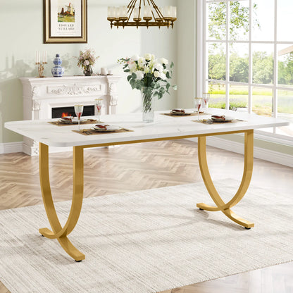 Tribesigns 63-Inch Rectangular Dining Table