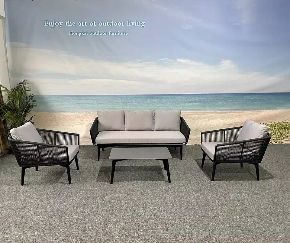 Wood Frame Sofas High Density Sponge Sofa Set