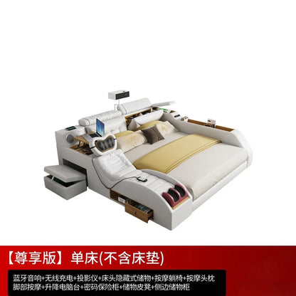 Modern minimalist massage leather bed