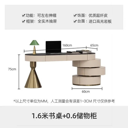 Italian Luxury Sintered Stone Desk Modern