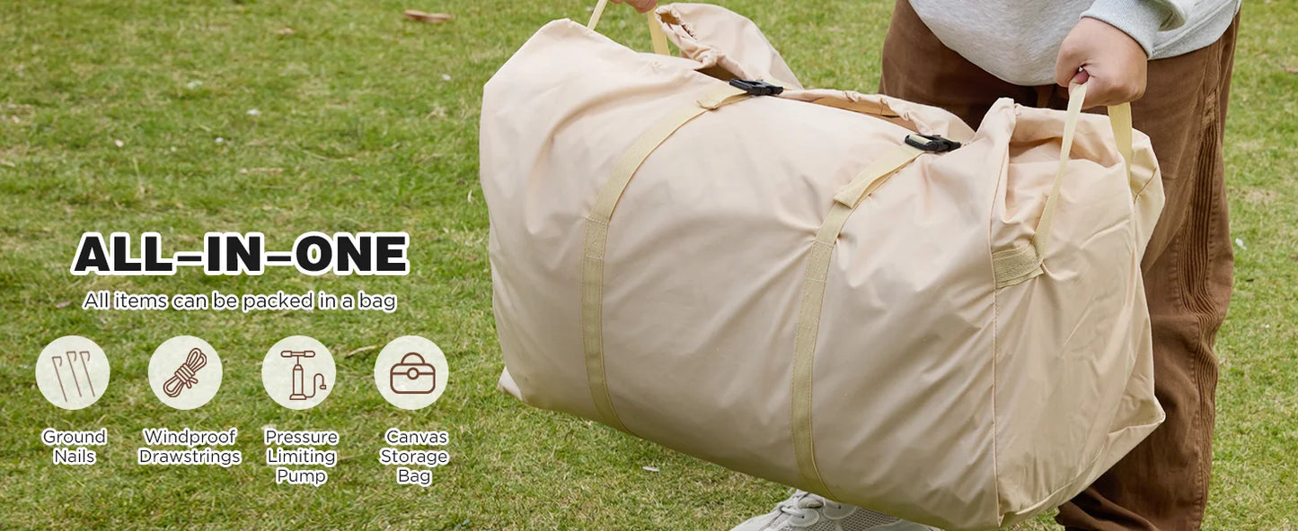 129 Square Feets Large Inflatable Camping Tent