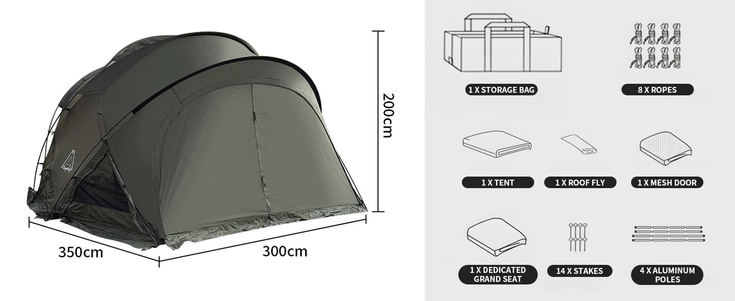 Tenplay 4-6 Person Large Dome 11kg Tent