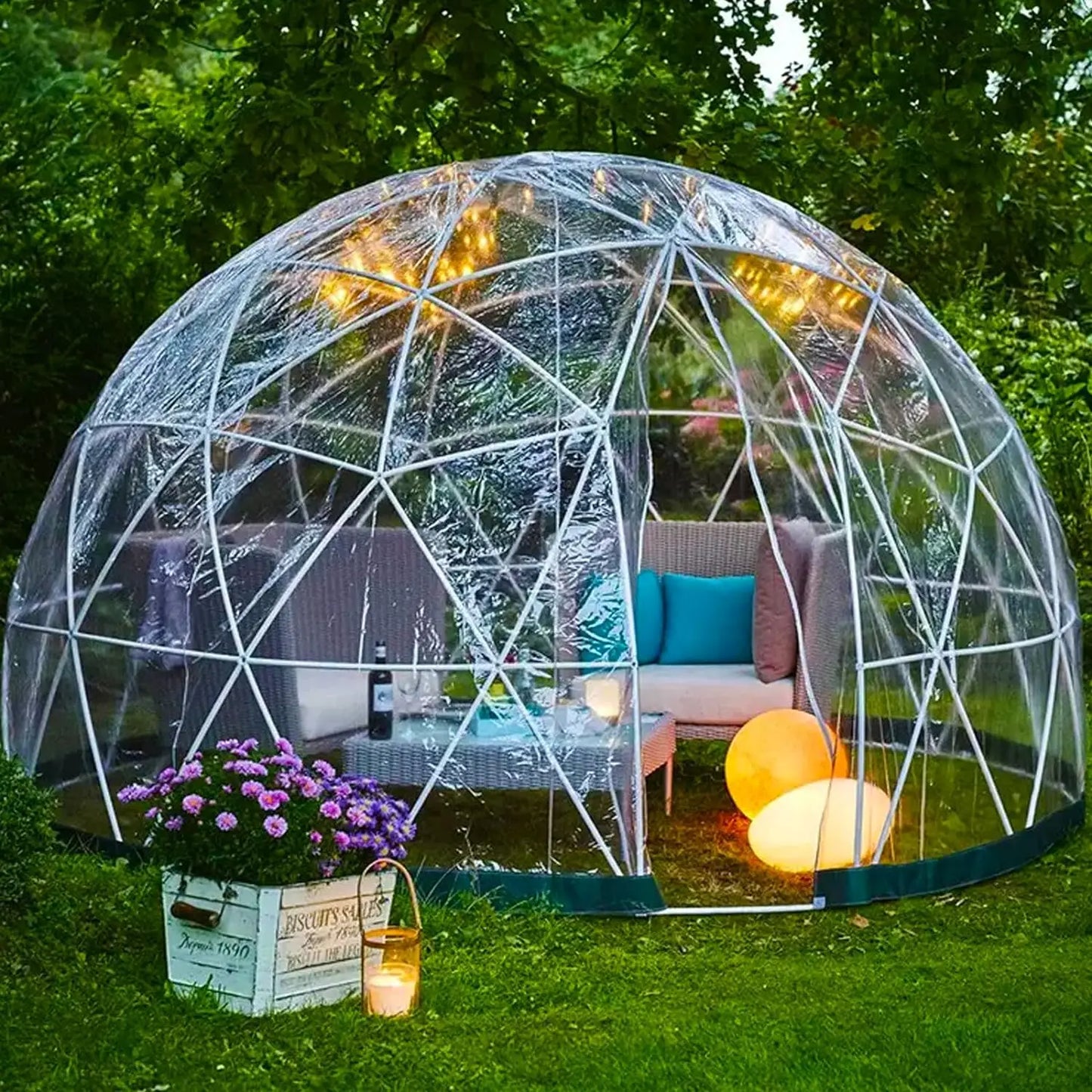 Custom 3.6m Luxury Waterproof Glamping Dome