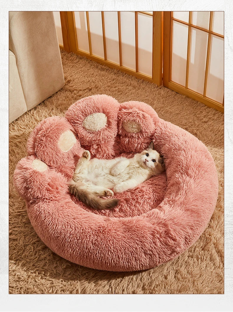 Fluffy Dog Bed Winter Warm Large