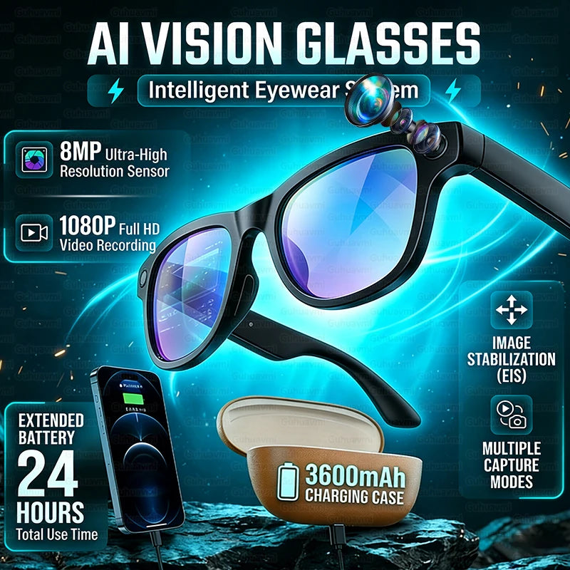 2026 Ultra AI Smart Glasses 800W HD Camera