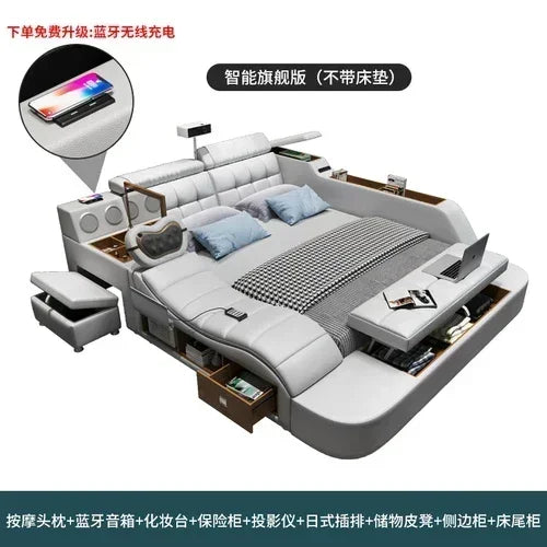 Modern Master Double Bed Multifonction