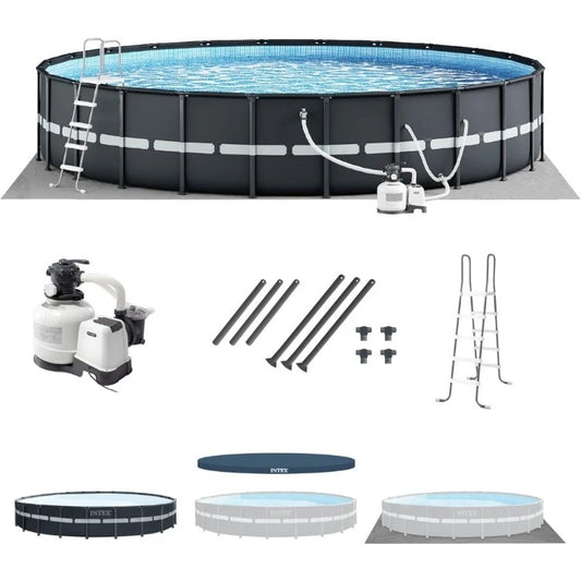 Above Ground Swimming Pool Set 24ft x 52in