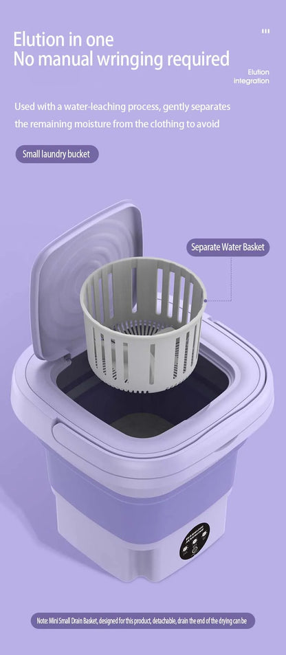 8L Foldable Washing Machine Portable