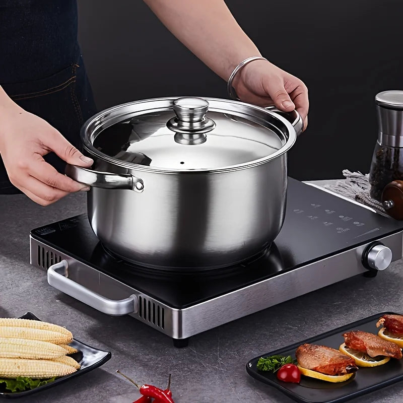 4-Piece Stainless Steel Pot Set