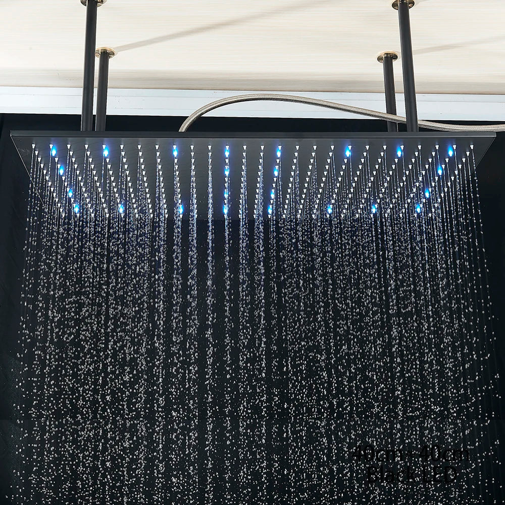 Rainfall Waterfall Single Shower Head Concealed