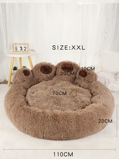 Fluffy Dog Bed Winter Warm Large