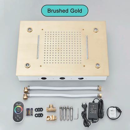 Rainfall Waterfall Single Shower Head Concealed