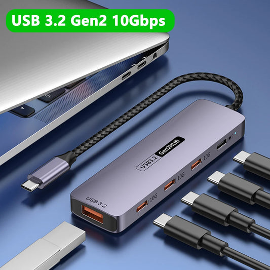 10Gbps USB 3.2 C Hub Gen 2 Docking Station