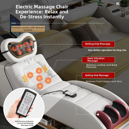 Modern minimalist massage leather bed