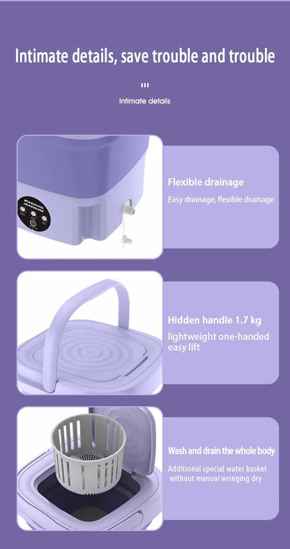 8L Foldable Washing Machine Portable