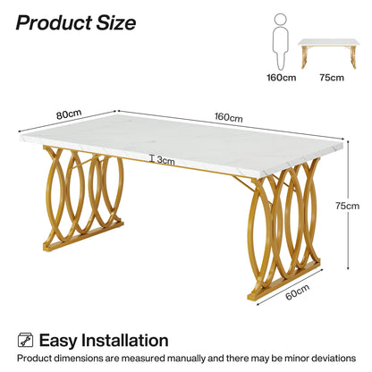 Tribesigns 63-Inch Rectangular Dining Table