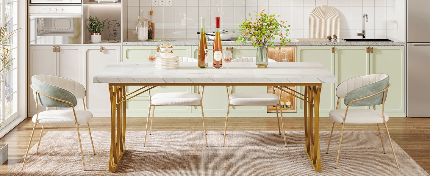 Tribesigns 63-Inch Rectangular Dining Table