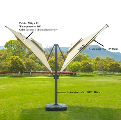 Waterproof Outdoor Parasol Patio Super Hotel