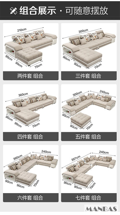 MINGDIBAO Fabric Sofa Set Furniture Living Room