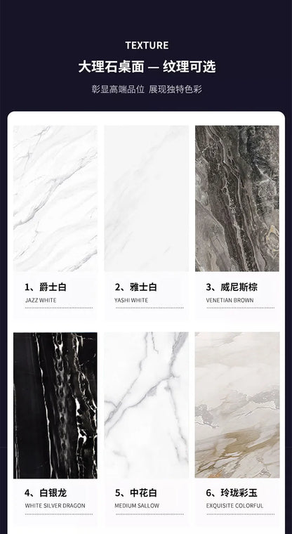 Modern restaurant marble round dining table
