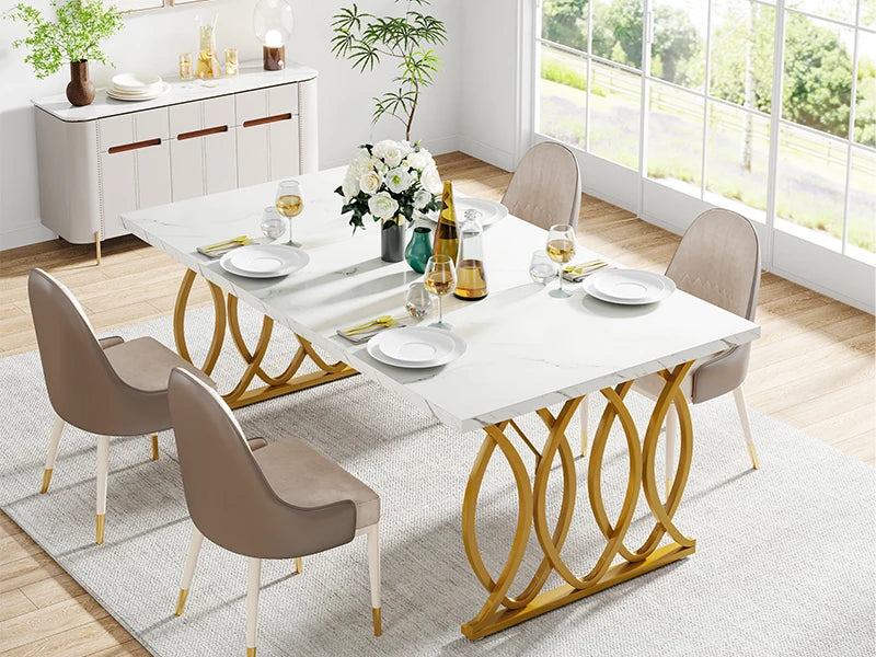 Tribesigns 63-Inch Rectangular Dining Table