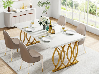 Tribesigns 63-Inch Rectangular Dining Table