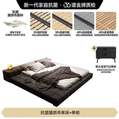 king size minimalist bed 2 people 180x200cm