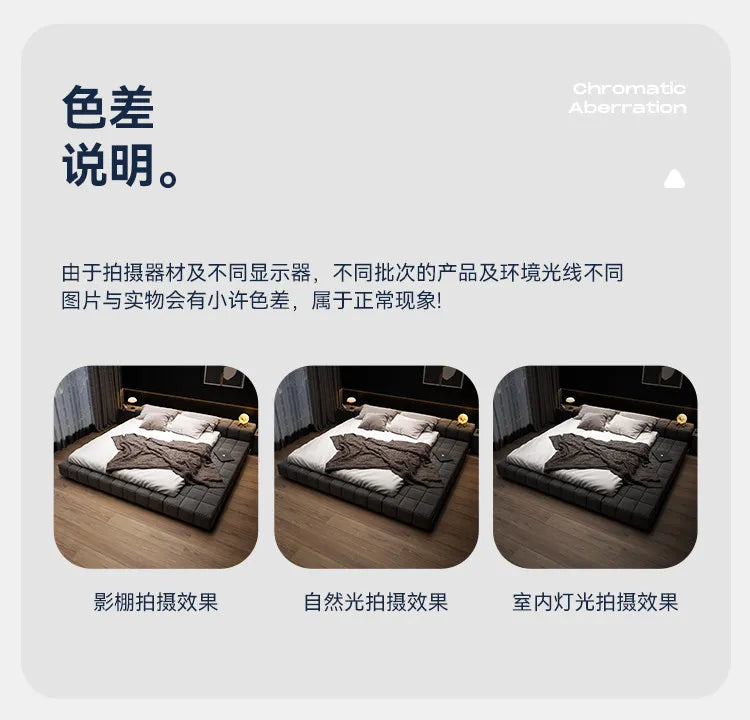 king size minimalist bed 2 people 180x200cm