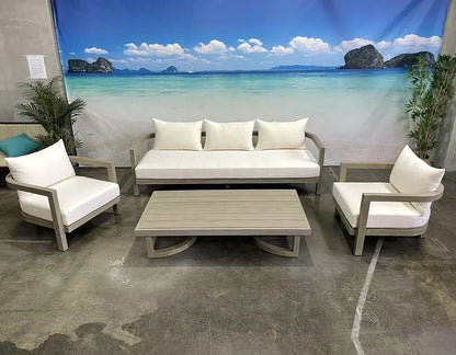 Wood Frame Sofas High Density Sponge Sofa Set