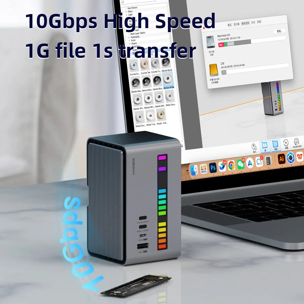 Hagibis USB C Docking Station with Dual HDMI