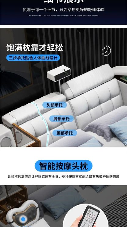 Modern Master Double Bed Multifonction