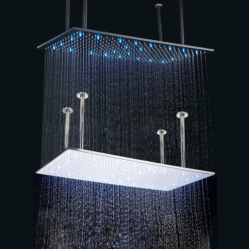 Rainfall Waterfall Single Shower Head Concealed
