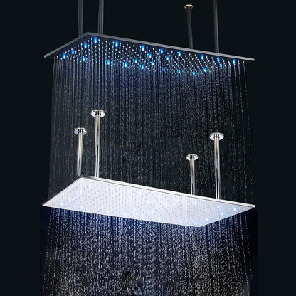 Rainfall Waterfall Single Shower Head Concealed