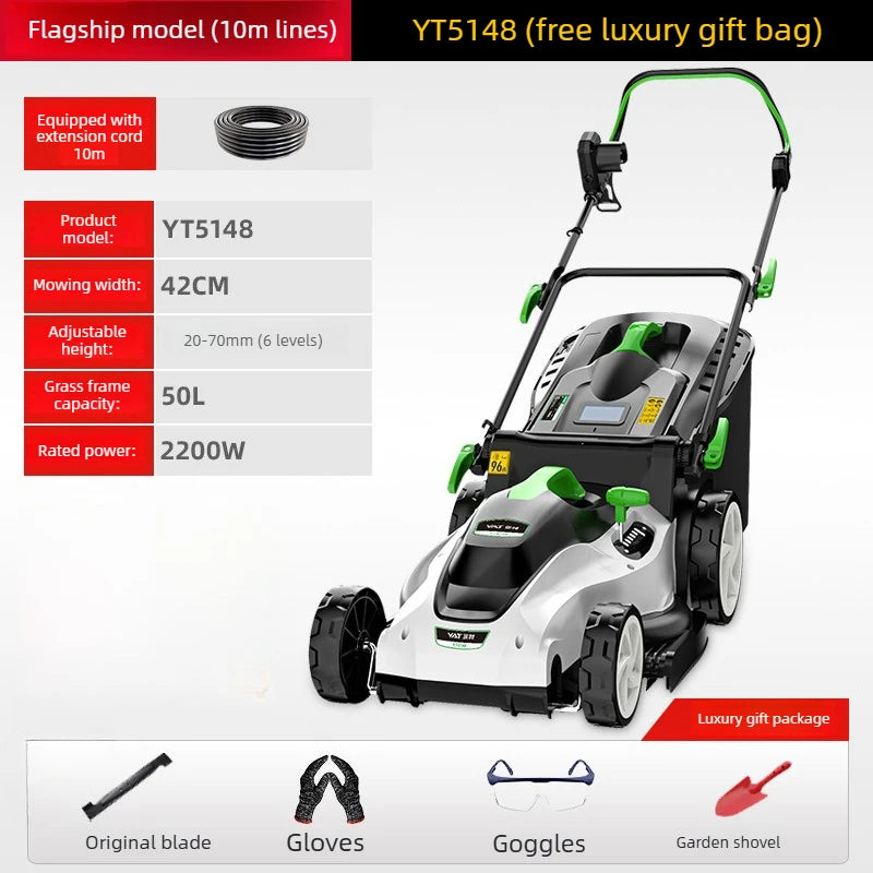 New Type Electric Walk Behind Push Lawn Mower