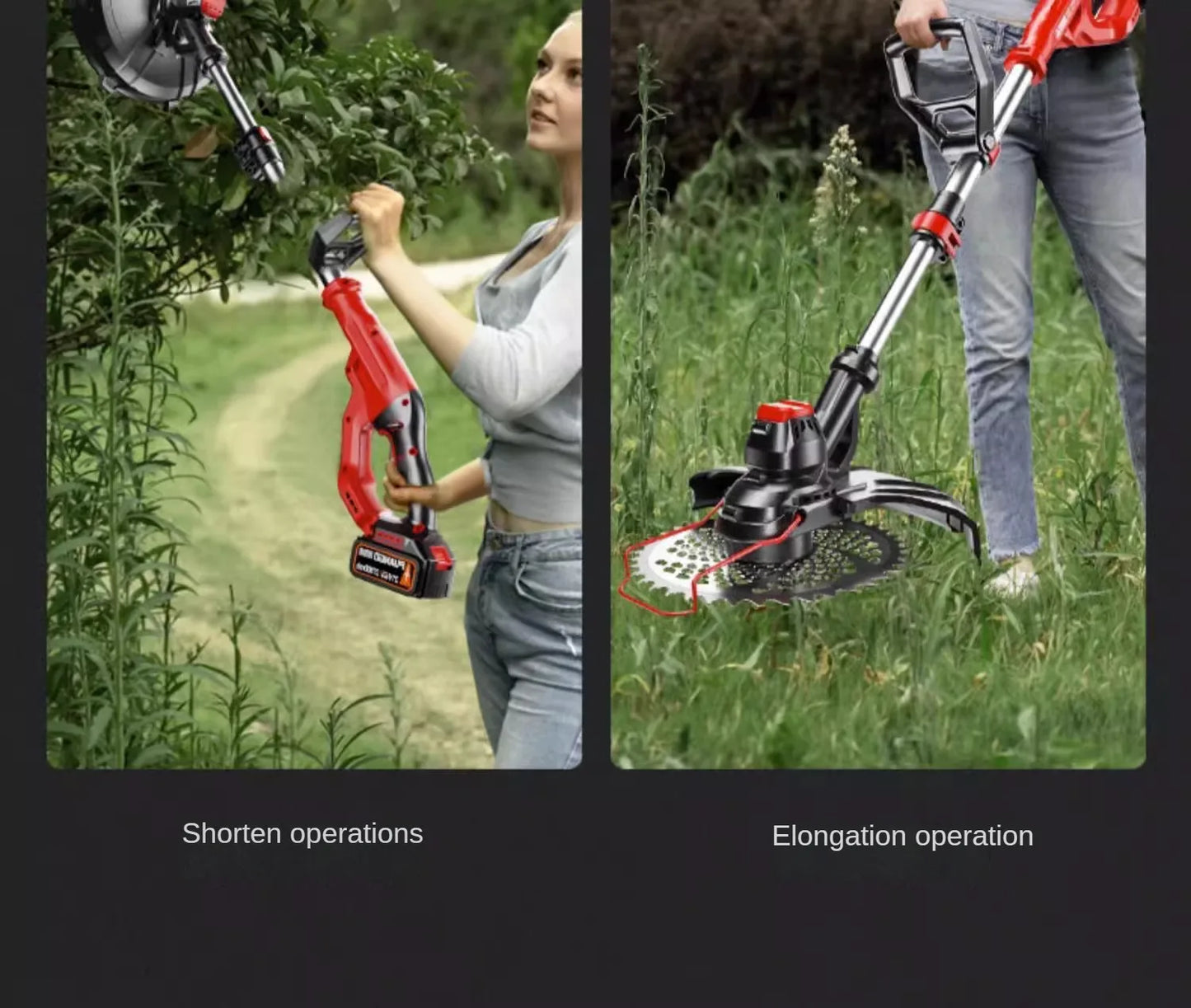 Portable Electric Lawn Mower with Lithium Battery