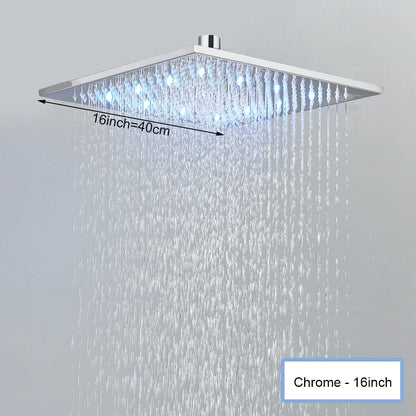 Rainfall Waterfall Single Shower Head Concealed