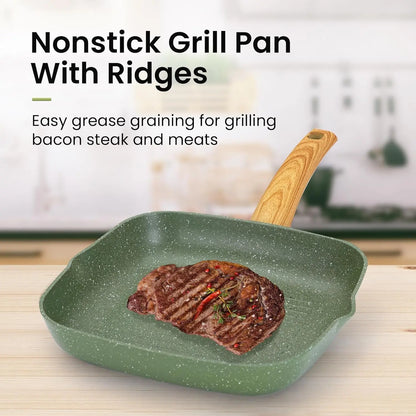 30-Piece Non-Stick Granite Cookware Set